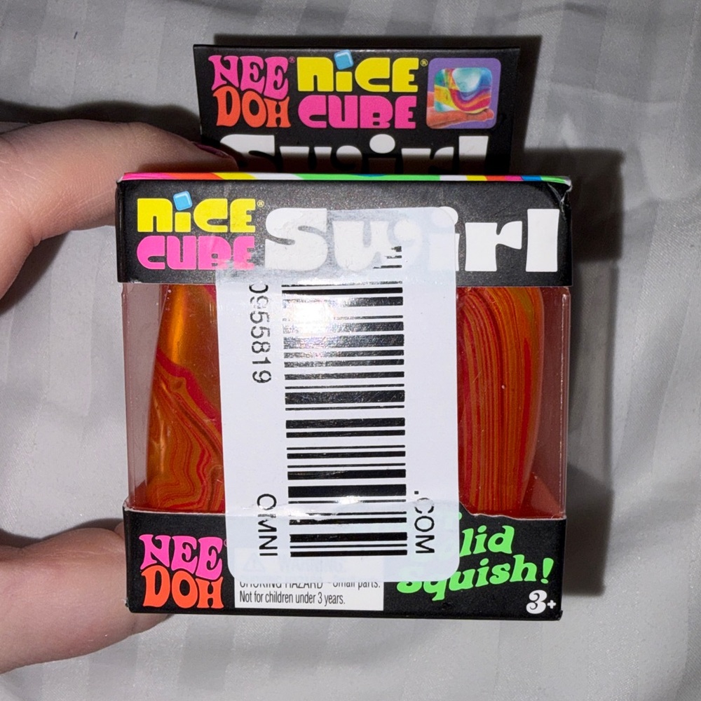 Trendy Brand New NeeDoh Swirl Super Solid Squish - Orange & Pink🔥 - Picture 3 of 6